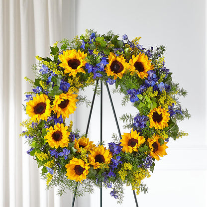 Bright Rays Wreath – SWAN FLORAL & GIFT SHOP INC, Erlanger KY