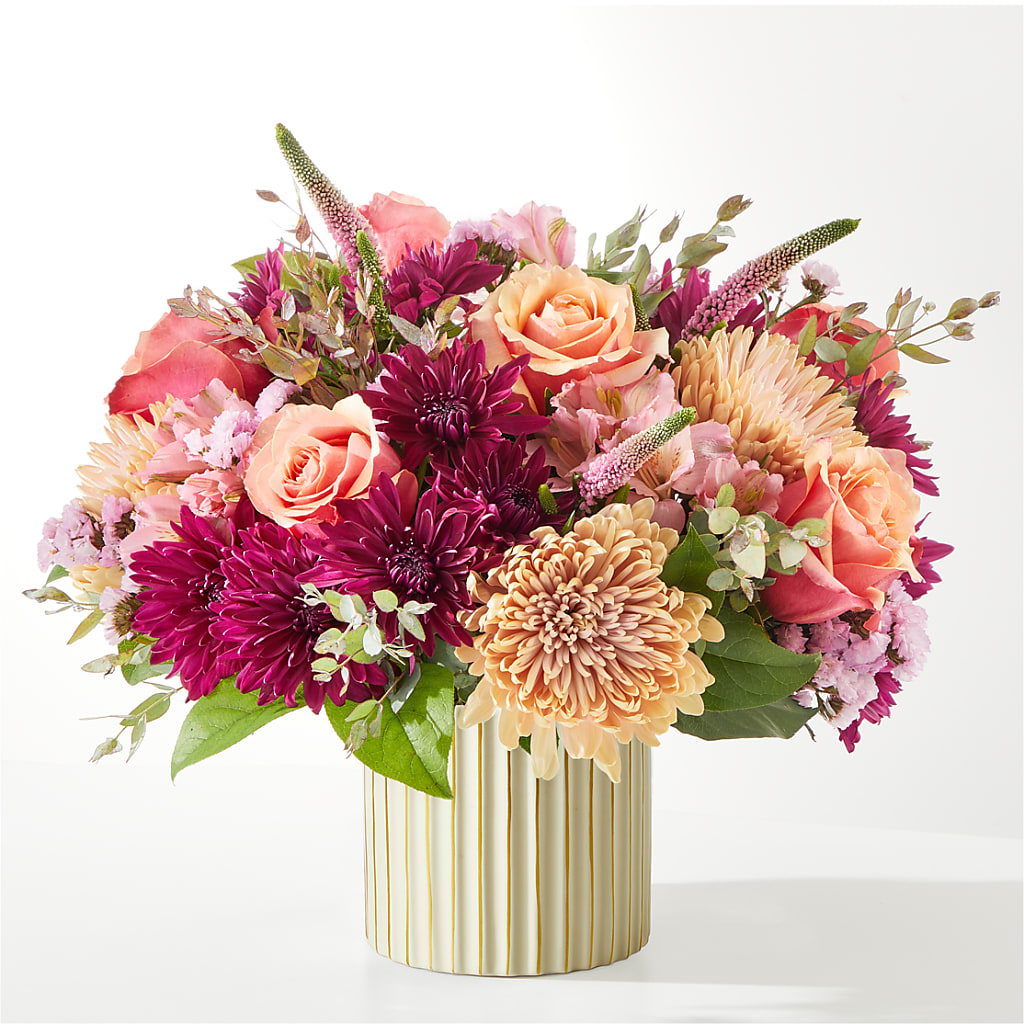 Berry Cobbler Bouquet with Ivory Vase – SWAN FLORAL & GIFT SHOP INC, Erlanger KY