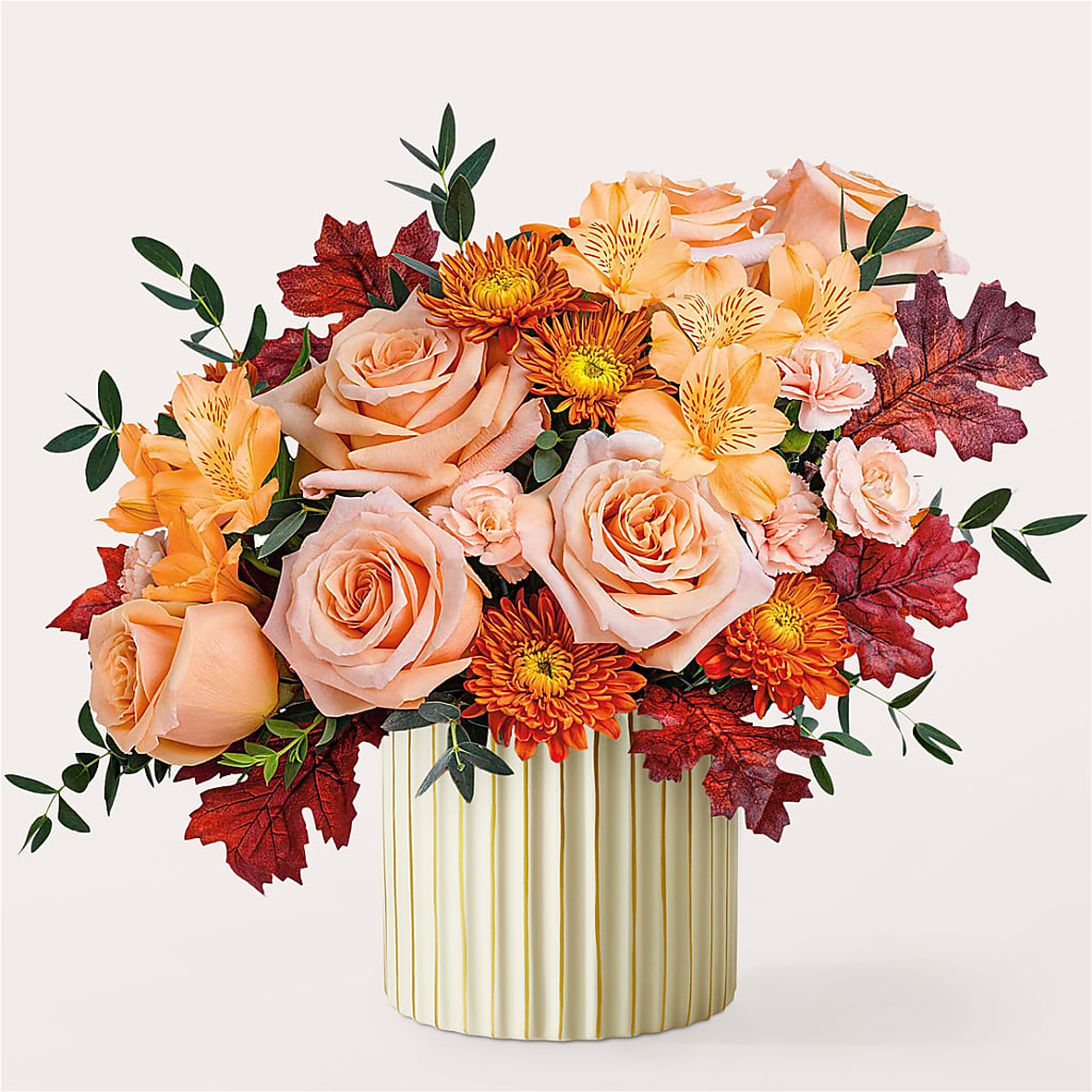 Spiced Latte Bouquet with Ivory Vase – SWAN FLORAL & GIFT SHOP INC, Erlanger KY