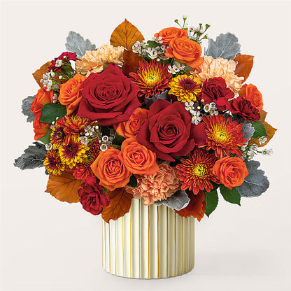 Merlot Bouquet with Ivory Vase – SWAN FLORAL & GIFT SHOP INC, Erlanger KY