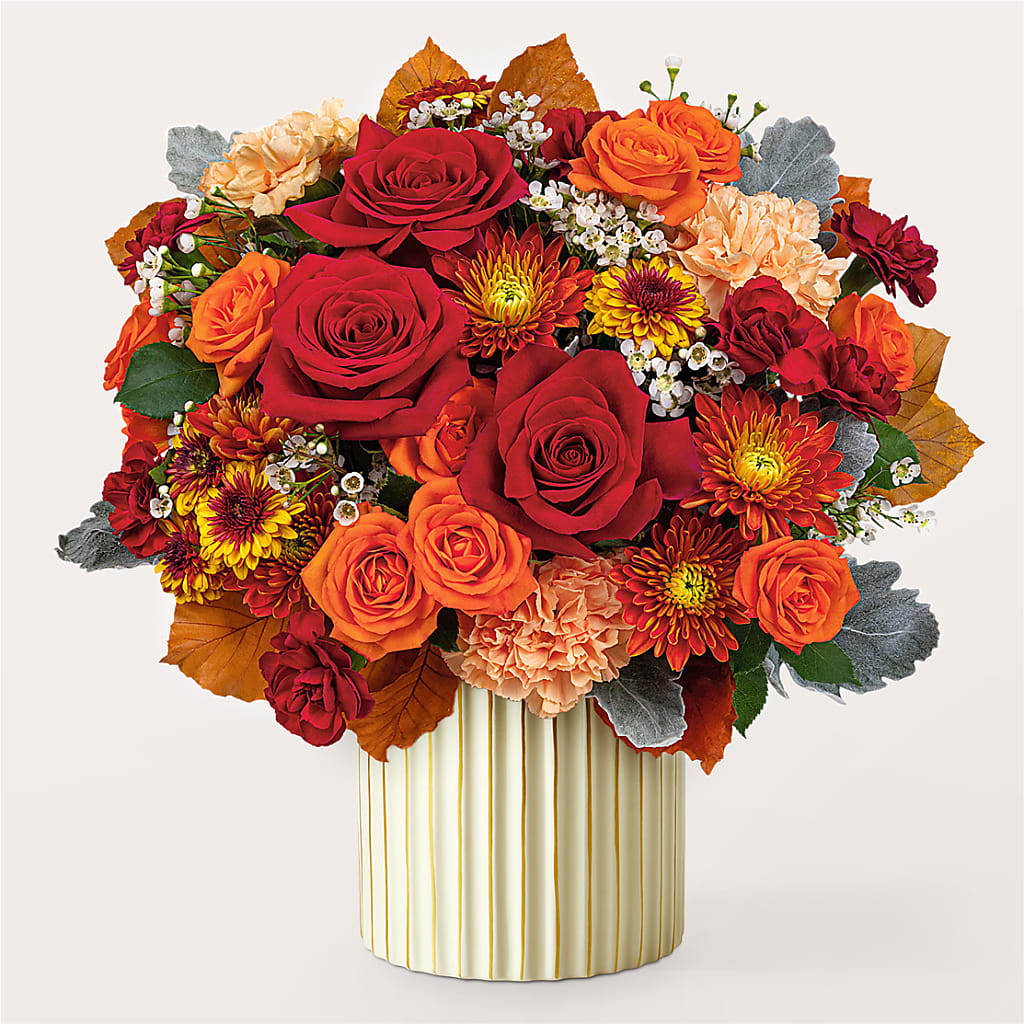 Merlot Bouquet with Ivory Vase – SWAN FLORAL & GIFT SHOP INC, Erlanger KY