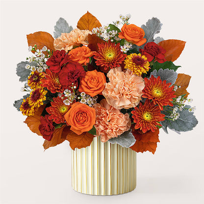 Merlot Bouquet with Ivory Vase – SWAN FLORAL & GIFT SHOP INC, Erlanger KY