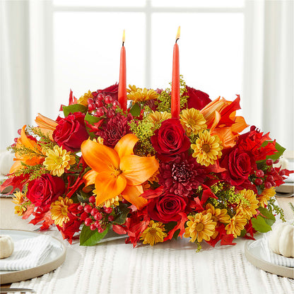 Autumn's Embrace Centerpiece – SWAN FLORAL & GIFT SHOP INC, Erlanger KY