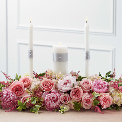 Worldwide Romance Unity Candle Arrangement – SWAN FLORAL & GIFT SHOP INC, Erlanger KY
