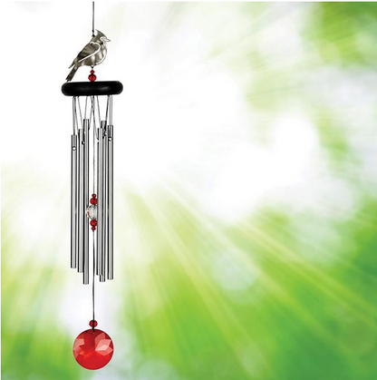 Crystal Cardinal Chime – Woodstock Chime – SWAN FLORAL & GIFT SHOP INC, Erlanger KY
