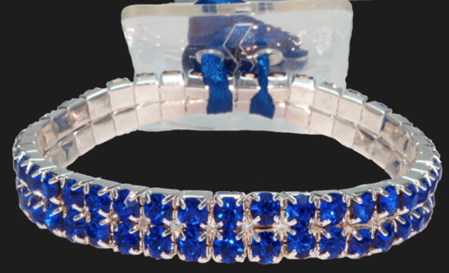 Wristband - Sapphire Rhinestone