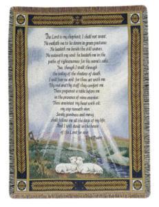 23rd Psalm Tapestry Afghan
