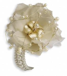 Shimmering Pearls Corsage