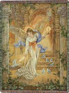 Angel Of Light Tapestry Afghan